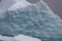 Neko Harbor Ice Formation Indentations Where  Ice Melted Under Water