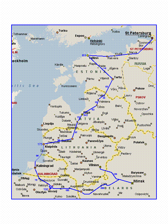 Map Of Our Trip