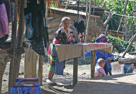 Hmong Village - Even Children Sell